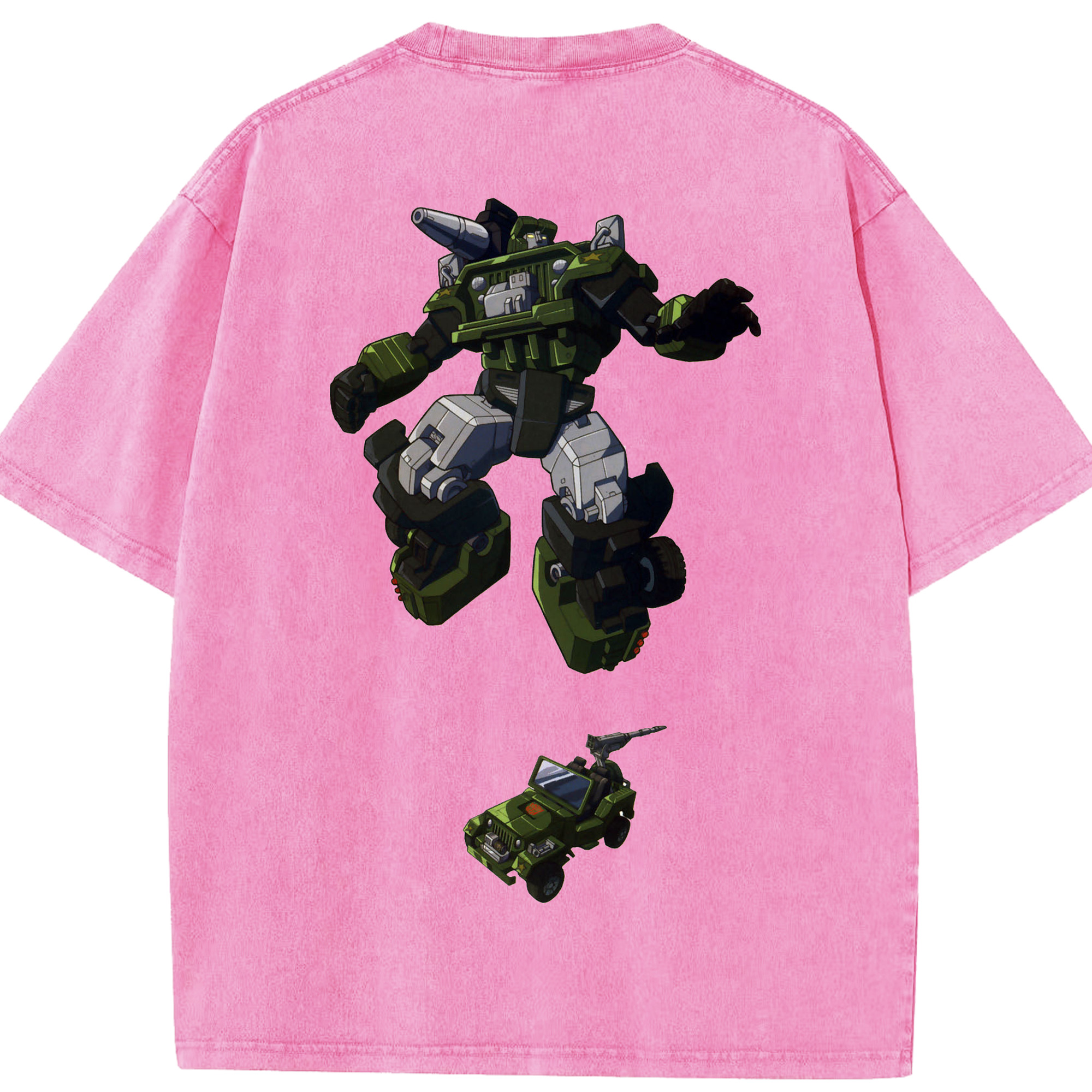 （画像用）  綿100% ヴィンテージ風 半袖Tシャツ（背面プリント）